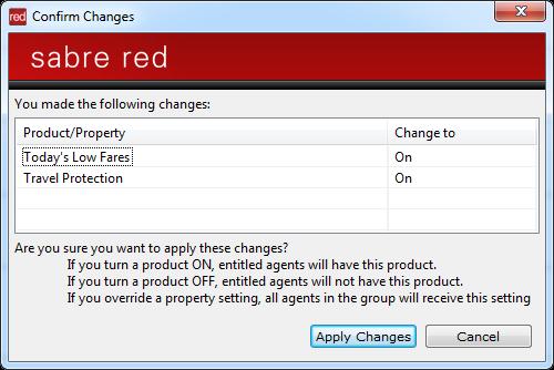 5. Review the changes to ensure they are correct, then click Apply Changes 6. Click OK to confirm.