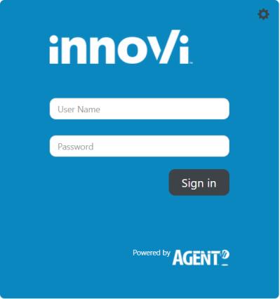 Figure 4 - innovi Edge 200 webpage 6. Use your innovi Cloud username and password to login and connect the appliance to the innovi Cloud account.