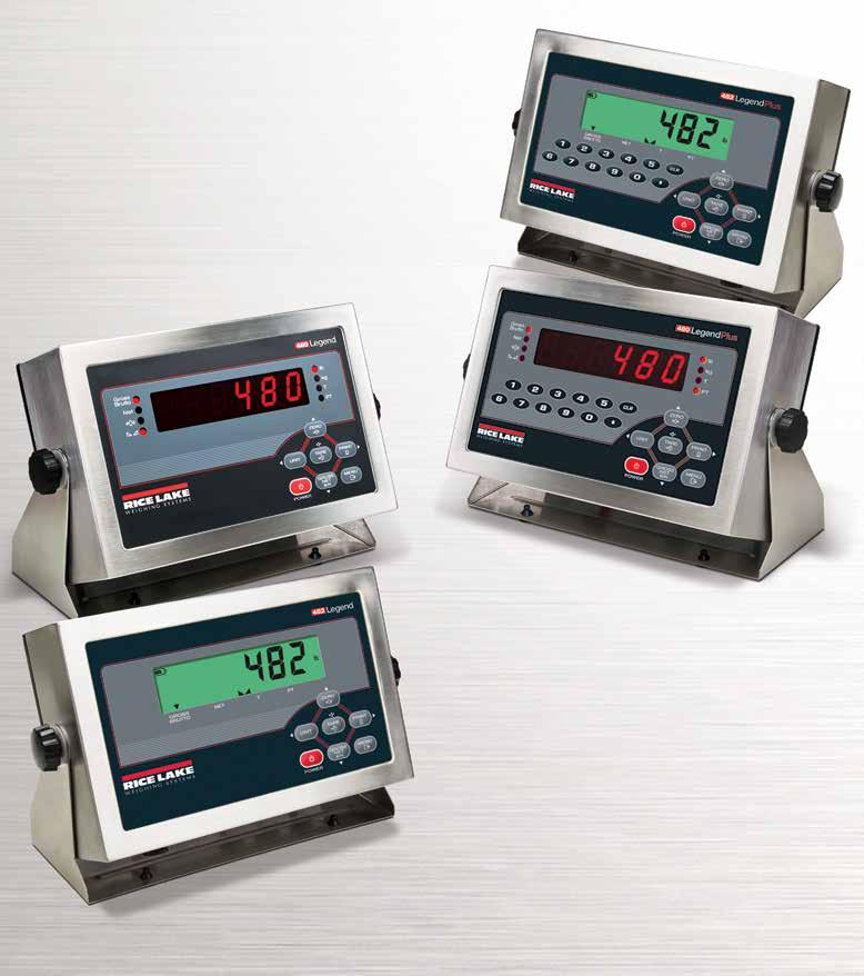 480 Legend Series The Legend Series is a valuable solution for a variety of applications, from basic weighing to batching.