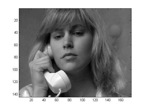 Fig. 2. A snapshot of the original image of the video sequence Suzie.