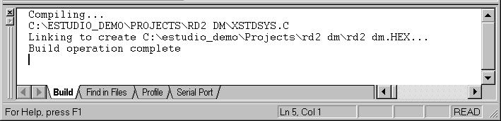 When this is complete, select FLIPs RS232 view and click on Disconnect to release the serial port for use by the Embedded Development Studio.