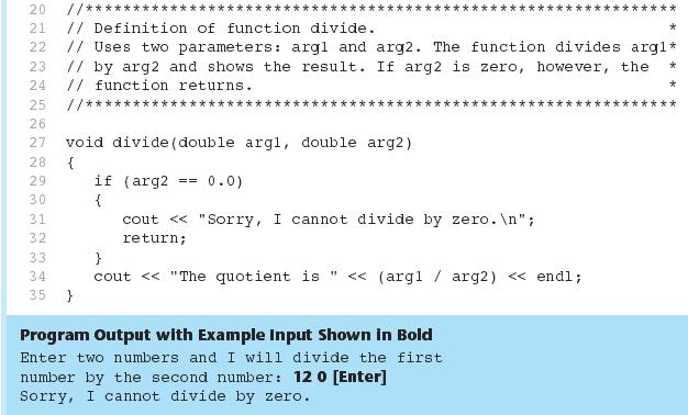 THE RETURN STATEMENT 29 RETURNING A VALUE FROM A FUNCTION A function can return a value back to the statement that called the function.