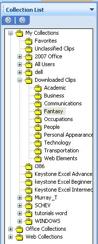 Note: If you have never used Microsoft Clip Art Online before, you may see a menu screen asking if you desire to organize your clips now or later. If this screen appears, go ahead and select now.
