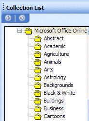 Notice, when you click on the + to the left of Web Collections, a folder named Microsoft Office Online now appears below Web Collections (like the