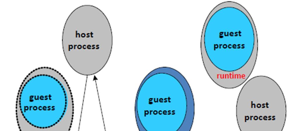 Process VM concept A guest program developed for a machine (ISA and OS) other than the user s