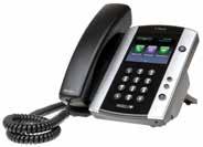 pickup range allows all participants to be heard clearly CX600 IP Phone Large color display for easy access to calendar, directory and presence information Polycom HD Voice technology in the