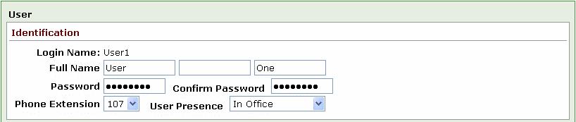 18.8.4 Changing Presence via the Web Admin Page Although users can change their own presence setting, the System Administrator can change a user s presence by going to the Business / Users page,