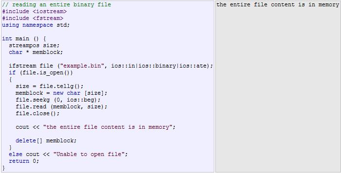 Binary Files We use the >> and << operators to write to text