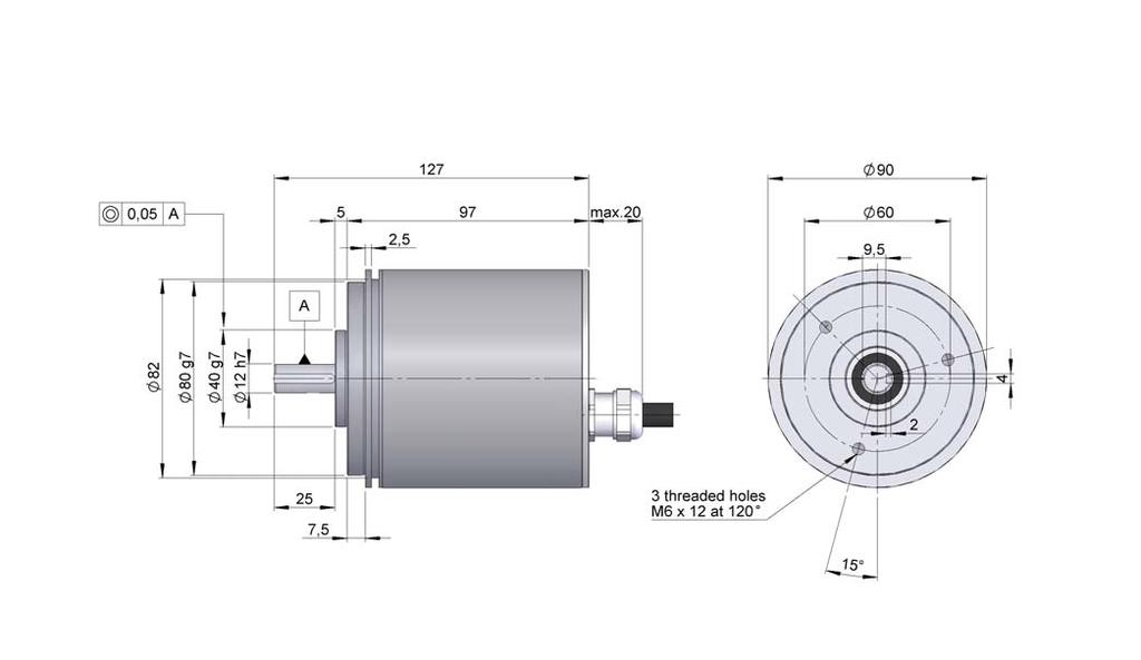 PARALLEL SERIES CS30 / CM30 IP67 ABSOLUT ENCODER FOR SEVERE AND HEAVY DUTY INDUSTRIAL APPLICAS Singleturn resolution (CS) up to 13 bits or multiturn (CM) up to 24 bits Protection class IP67 according