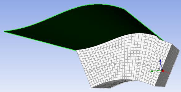 One of ACP(Pre) strengths is that the 2D shell mesh can be extruded into a 3D solid