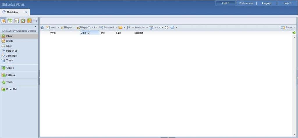Once you ve successfully logged in you should see this screen: This is your inbox, where you will see all new