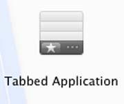 Running Xcode for the first time 11 A tabbed application is good for any application that uses a tab bar as its main navigation.