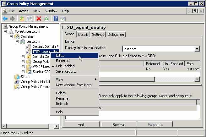 The 'Group Policy Management Editor' will be displayed.