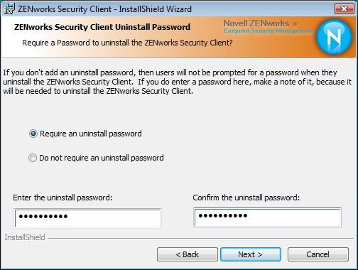 Select the appropriate ZENworks Security Client installer directory from the Installation Interface menu. 1 Double-click Setup.exe to begin the installation process.