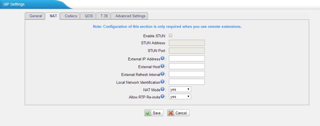 DNS SRV Look Up Please enable this option when your SIP trunk contains more than one IP address.