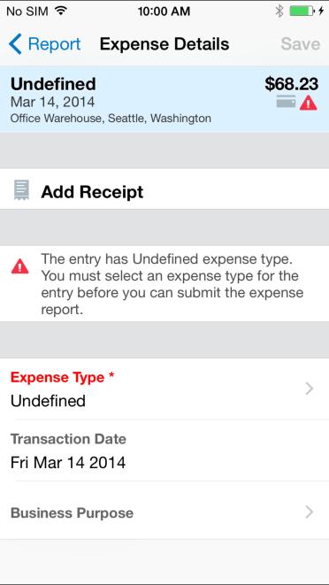 Edit an Expense on an Expense Report If an expense is attached to an unsubmitted expense report, you can edit almost every field.