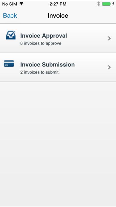 Payment Requests (Invoice) Use Approvals on the home screen to view and approve payment requests (if you are an approver). 1) On the home screen, tap Approvals.