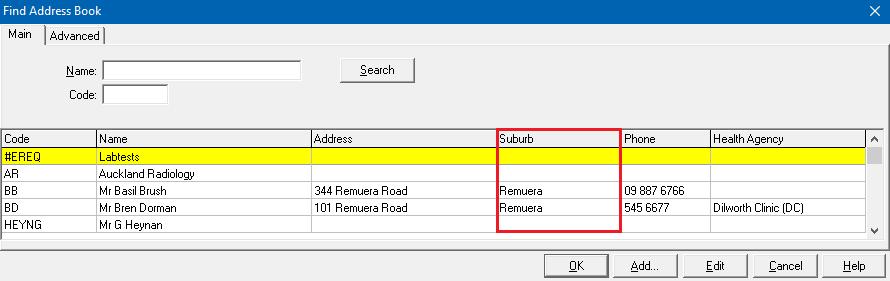 The Find Address Book screen can be accessed from the following locations: Module Out Box New Document Main tab To: ellipse Module Out Box New