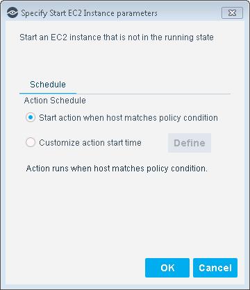 Start an EC2 Instance Use this action to start an EC2 instance. To run a Start an EC2 Instance action: 1. Login to the CounterACT Console and select All Hosts in the Home tab. 2.