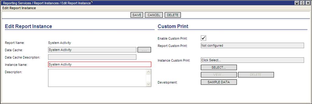 3 Enter in the appropriate information including Custom Print options and click Save.