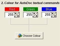 The trigger for the recognition of textual commands is colour based you tell