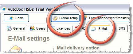 AutoDoc HSE s email client AutoDoc HSE sends emails with its own email client that is, it sends outgoing email independently of the usual email applications you may use.