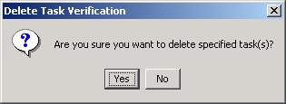This option does not permanently delete the tasks.