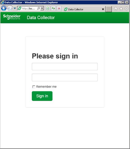Generator Performance Guide Smart Device Data Collector 2. Enter your login credentials. The main screen appears.