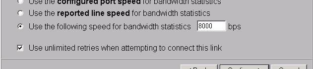 links by clicking on Bandwidth as shown in figure 19 Select the Option Only Connect this link when bandwidth