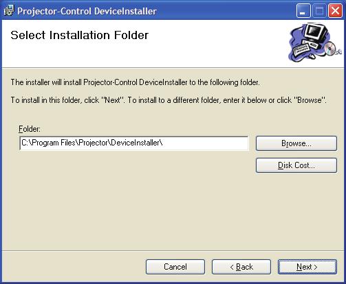 4 Select a folder to install the program, and click Next. 5 Click Next.
