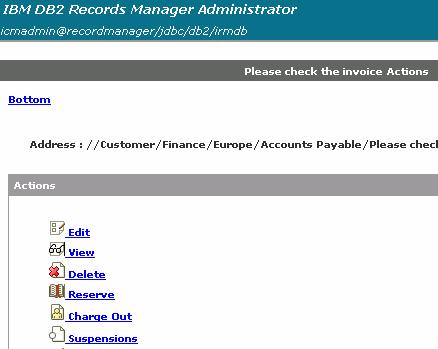 Examples for e-mail records management Example 1: Extend emailsearch with IBM Records Manager Search results are declared and classified as records Retention management, logging via IBM Records