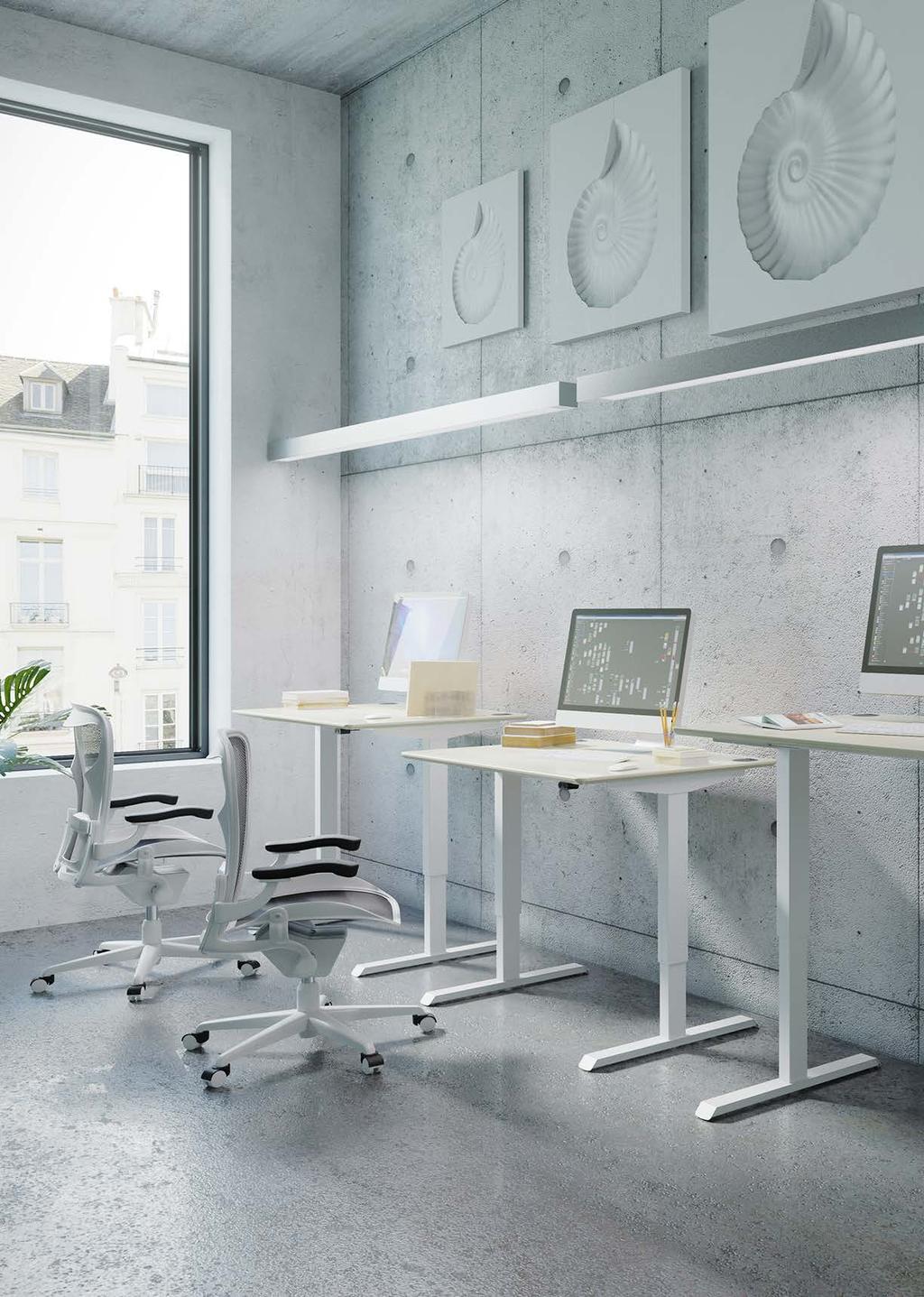 501-33 501-33 Versatile and stylish An elegant and stylish desk designed with a single telescopic open frame.