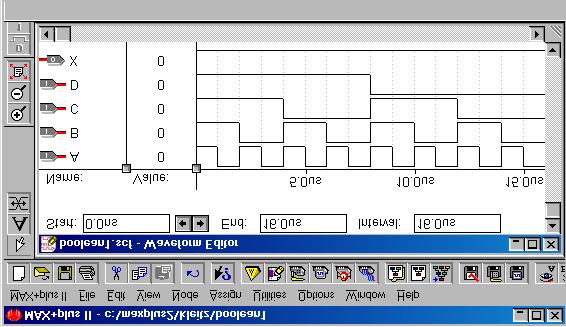 The final Waveform Editor file will show waveforms counting from 0000 up