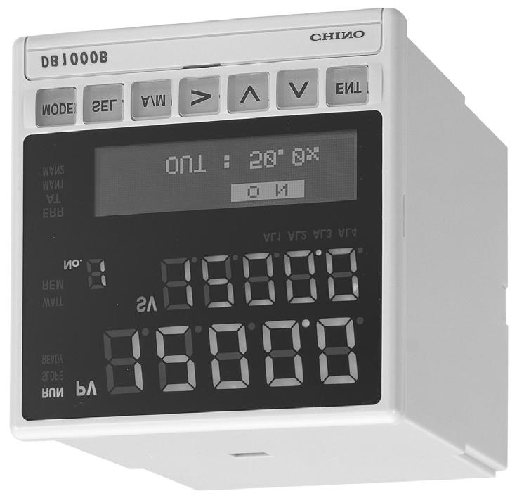 FEATURES Large easy-to-view 5-digit display Process value (PV) and set value (SV) are displayed by large easy-to-view 5-digit display indicators. The resolution of 0.