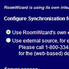STEP 4: SET UP WITH CLASSIC MODE RoomWizard can be configured to operate either in classic or synchronized mode. Out of the box, RoomWizards operate in classic mode.