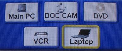 Plug the VGA cable into your laptop. VGA Audio Doc Cam 1.