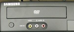 DVD 1. In the lectern, press the button on the DVD Player. 2. Place your disk on the tray and press again, to close. 3. On the Crestron Touch Panel, touch the DVD button. 4.