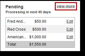 View Pending Transactions These payments are in a Scheduled