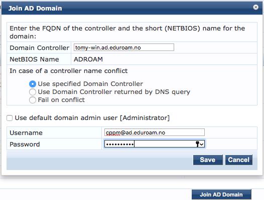Active Directory Integration To join AD via GUI: Go to: Administration > Server Manager > Server Configuration > Click the server, then Join AD Domain Figure A.