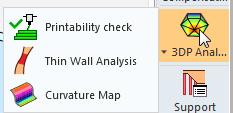 3. Hover over the icon of 3DP Analysis in the 3D Printing Process Guide to open submenu
