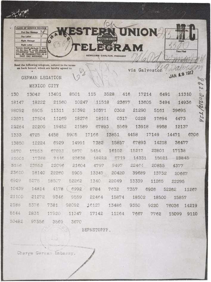 World War I the Zimmermann telegram Adrian Frith (University