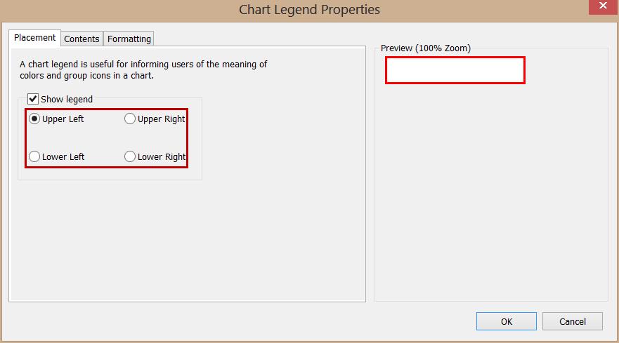 Box Layout Editor. Note: Only groups with associated icons display in the legend, and the legend prints on each page when printing in Book Style. Legend Setup 1.