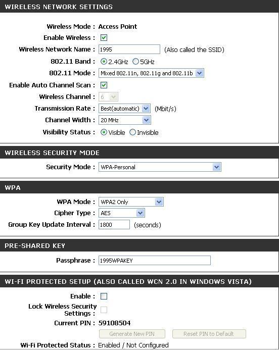 b. With security Change the Wireless Network Name to your team number 2.