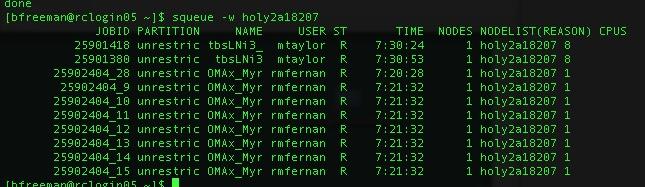 Poor performance What other jobs are running on my node?