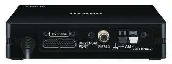 Incorporating the Superior Digital Audio of HD Radio Front View Superior Digital Sound Quality for FM and AM Radio Easy Connection via Universal Port via Universal Port 40 Random Preset