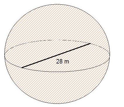 Formula: V sphere = 4 3 πr3 Part A) For Examples 1 and 2, find the volume of each sphere.