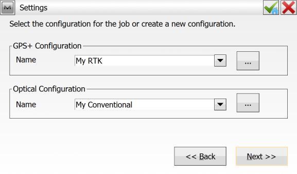 In the next Settings window, Use the drop down list to choose the GPS + Configuration