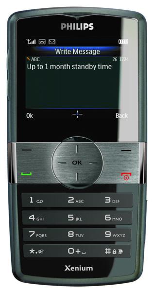 Discover Your Phone Side volume + keys - Left softkey Navigation and, key Pick up key Alphanumeric keypad 262,000 colour main screen Right softkey Hang up and on/off key Headset/Charger connector/