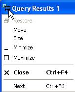 2. Double-click on the results window title-bar (but not on the icon), to