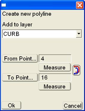 Data Menu Measure: press to measure the beginning of end points. Inverse arrows : press to reverse the direction of the beginning line. Figure 3-91.